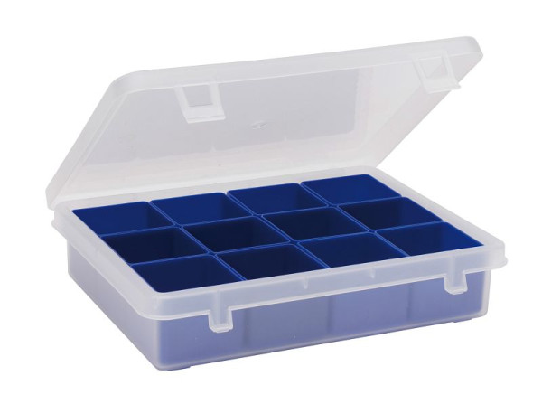 LA-KA-PE Sortimentskasten 8.01, transparent, Inhalt: 12 St 49x49x40, VE: 10 Stück, 80100 10 00
