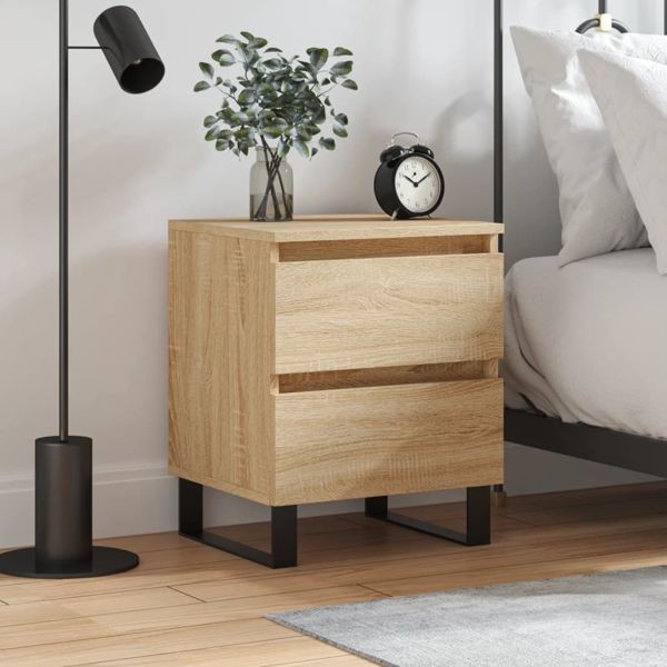 vidaXL Nachttisch Sonoma-Eiche 40x35x50 cm Holzwerkstoff, 826898