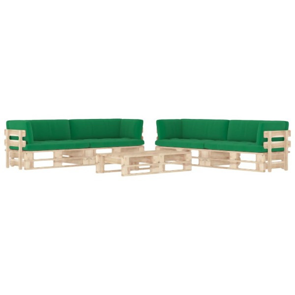 vidaXL 6-tlg. Paletten-Lounge-Set mit Kissen Imprägniertes Kiefernholz, 3067038