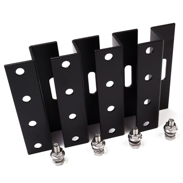 WATTSTUNDE 100mm Aluminium Z-Winkel HSZ100 schwarz Halterung, 203-10061