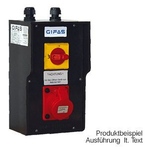 GIFAS Vollgummi-Verteiler TYP 7200, Eingang: 1 Kabelverschraubung M 20 von unten, Gl-Faktor: 1, 211513