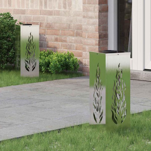 vidaXL Solar LED Weg Licht 2 pcs Rostig Wetterfeststahl, 879797