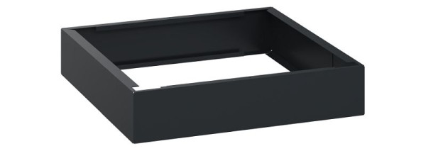 C+P Unterbauten Classic PLUS, C auf 100 mm hohem Sockel, Schwarzgrau, 100 x 500 x 500 mm, Stahl-Sockel, 08000-7000505 S10001