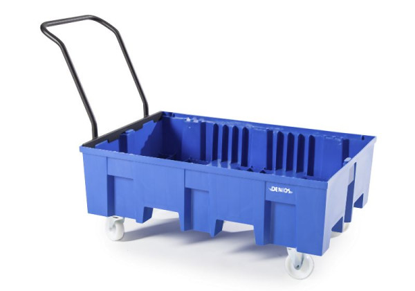 DENIOS Fahrbare Auffangwanne aus Polyethylen (PE) für Kleingebinde, 328289