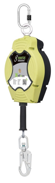 Kratos HELIXON Edelstahl Drahtseil, Höhensicherungsgerät mit automatischem Rückzug 20 m, Nur für den vertikalen Gebrauch, FA2040220S