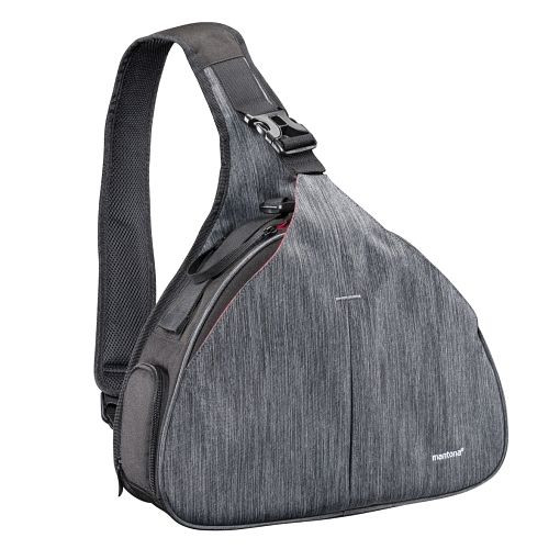 Mantona Kameratasche Triangel Grau, 1020367, 4250234503679