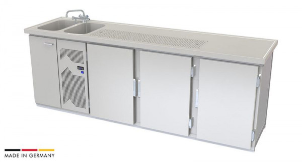 hefa Theke Brillant 26/2L-TTT, Abmaße: 950 x 2.600 x 650/700 mm, Brillant 26/2L-TTT