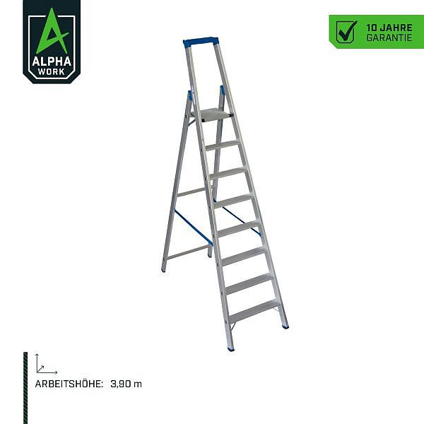 Alpha Work 8 Stufen-Stehleiter, 08036