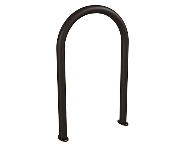 Procity Fahrradbügel in Büroklammerform Ø60 mm - Auf Bodenplatten, RAL 9005, 291051.9005