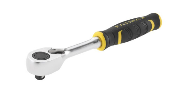 Stanley FATMAX 1/2" High Perfomance Umschaltknarre, 120 Zähne, mit Bi-Material Griff für Kontrolle und Komfort, FMMT82678-0