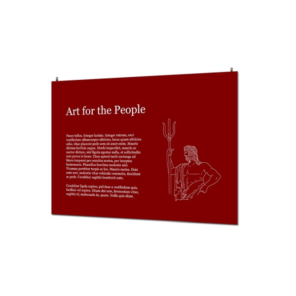 Showdown Displays Indoor Wandschild Basic 50 x 70 cm KAPA 5 mm, FBW500x700-KP5