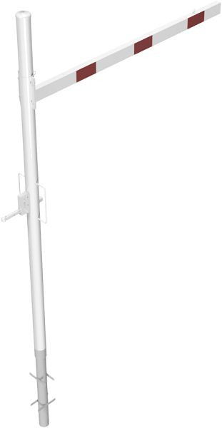 Schake Höhenbegrenzer drehbar zum Einbetonieren, Querrohrlänge: 2000 mm, mit Profilzylinderschloss, zum Einbetonieren, 417_201ZB