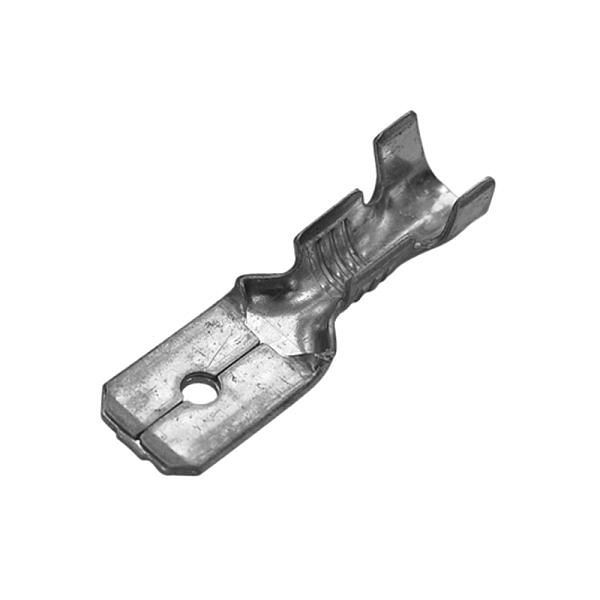 Haupa Flachstecker 0,5-1,0/6,3x0,8 mm, Messing verzinnt, VE: 200 Stück, 280110