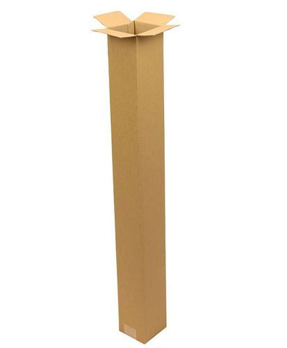 TransPak Wellpapp-Faltkarton 1-wellig, Innenmaß 108 x 108 x 1000 mm, Format A0, Qualität 1.20B, VE: 25 Stück, 299203
