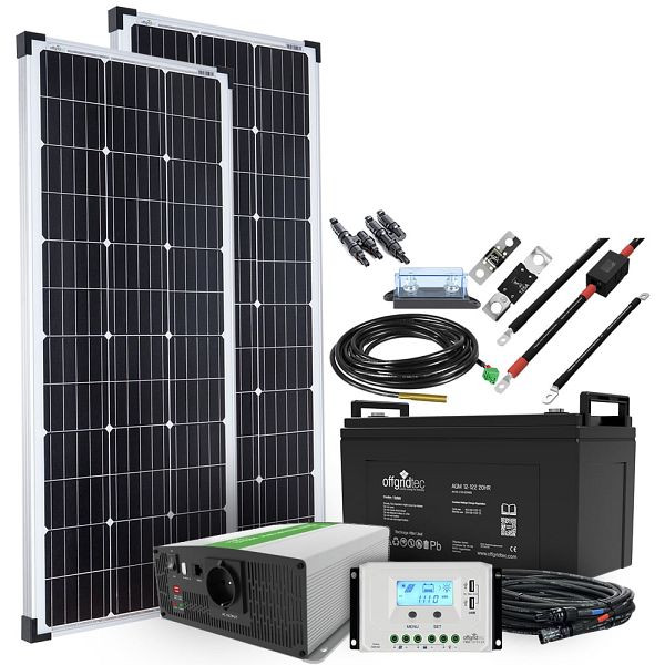 Offgridtec Autark M-Master 200W Solaranlage - 1000W AC Leistung 122Ah AGM Akku, 4-01-002670