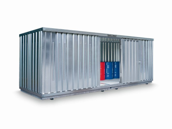 SÄBU SAFE Tank 1900 (Außenaufstellung), verzinkt, montiert, nicht isoliert PLG, 6.080 x 2.170 x 2.310 mm, Einflügeltür auf der 6 m Seite, F219630101