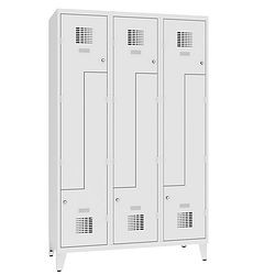 Eurobox Z-Spind, 3 Abteile 6 Fächer mit Füßen, 400 mm, 0401-040302