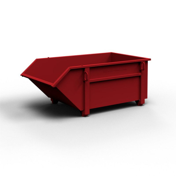 STEIN HGS Transportcontainer, 750 L, Rubinrot RAL 3003, Beton, Ziegel, Holz, Metall, 80620.0004