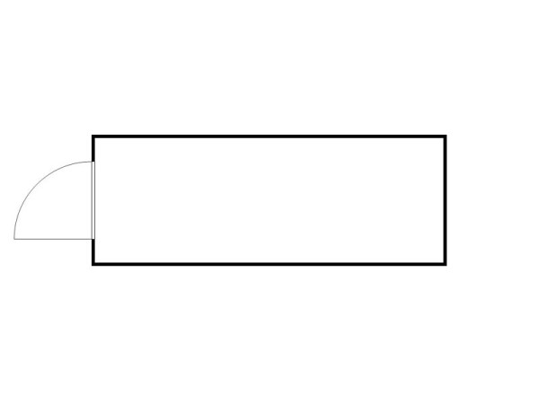 FLADAFI Materialcontainer IC Pro 1600, isoliert, mit isoliertem Boden, mit Einflügeltür auf der 2 m Seite, F2221610103-F911