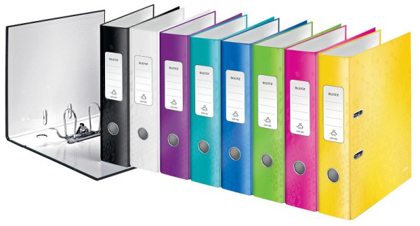 LEITZ 1005 Qualitäts-Ordner WOW, A4, breit, Schlitz, sortiert, 1005-10-99