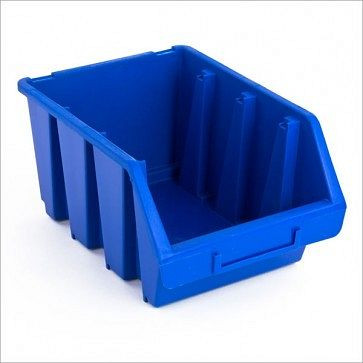 ADB Sichtlagerkasten Größe 3, Maß BxTxH: 170x240x126 mm, Farbe: Blau, 23395