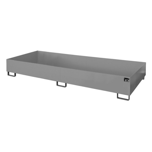 STEIN HGS Regalwanne RW, 591 Liter, RAL 7005 mausgrau, Gesamthöhe 265 mm, lackiert, ohne Gitterrost, 79217.0047