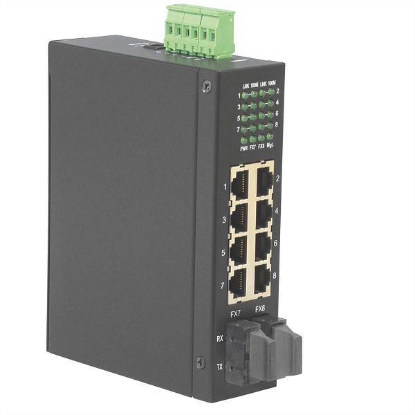 ROLINE Industrie Switch 6x RJ-45, 2x SC, unmanaged, 21.13.1154