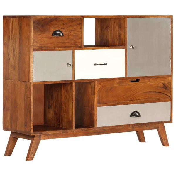 vidaXL Sideboard 115 x 35 x 86 cm Akazienholz Massiv, 247938