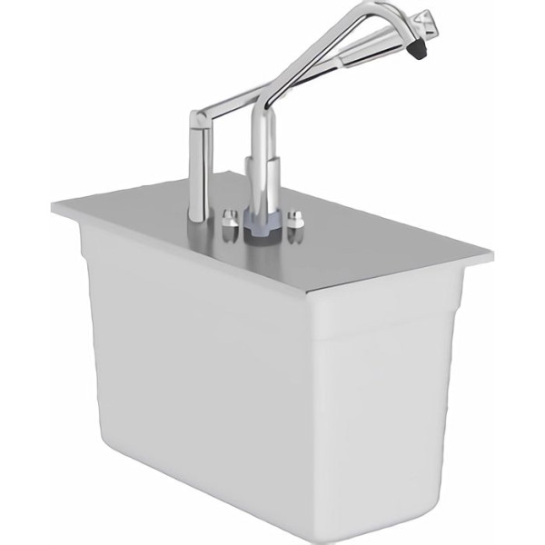 Stalgast Saucenspender mit Pumpe GN 1/4 (200 mm), 5,25 Liter, GN2614525