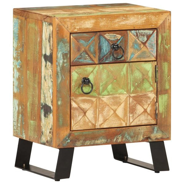 vidaXL Nachttisch 40x30x50 cm Recyceltes Massivholz, 320377