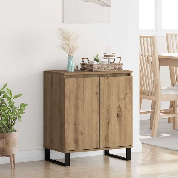 vidaXL Sideboard Artisan-Eiche 60 x 35 x 70 cm Holzwerkstoff, 882602