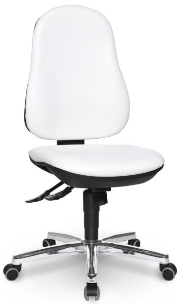 Deskin Bürodrehstuhl COMFORT S DELUXE, Weiß, 470 x 550 x 1130 mm, 346325