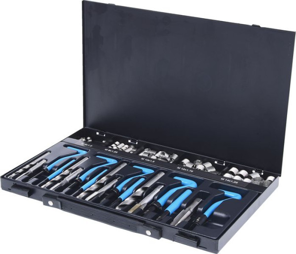 KS Tools Nirostahl Gewinde-Reparatur-Satz M6-M14, 113-teilig, 150.6160