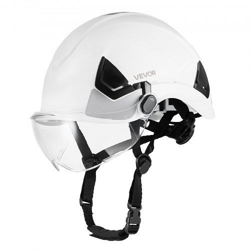 VEVOR Schutzhelm ANSI/ISEA Z89.1 mit Visier, 6-Punkt-Ratschenaufhängung, verstellbar, belüftet für Industriebau, AQMANSITYPE1GUAN2001V0
