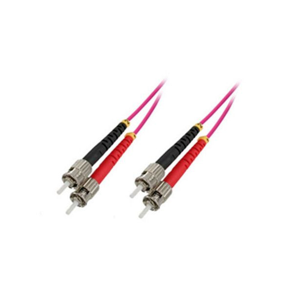 S-Conn Duplex Patchkabel ST/ST 50/125µ, OM4, violett, 15,0m, 77906/4