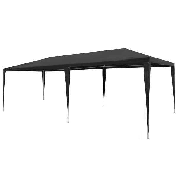 vidaXL Partyzelt 3x6 m PE Anthrazit, 45088