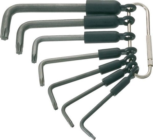 Hazet Winkelschraubendreher Satz, Innen TORX® Profil, T8 - T40, Anzahl Werkzeuge: 7, 2115-T/7R