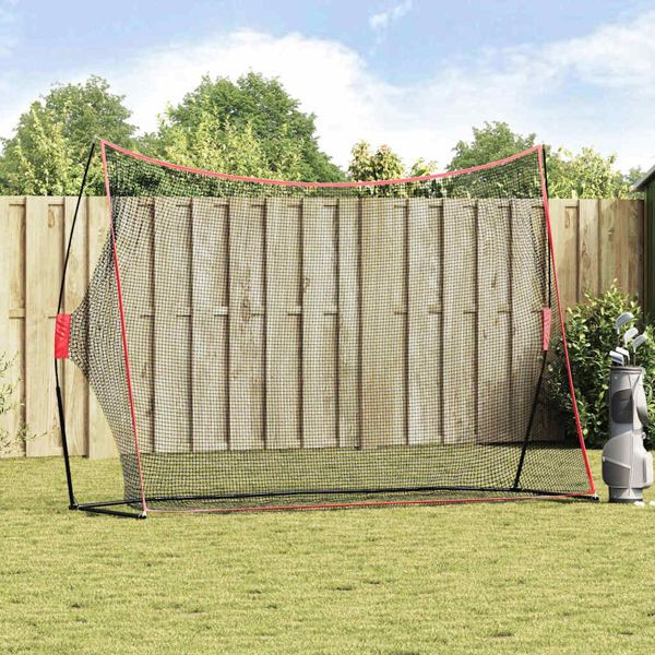 vidaXL Golf Trainingshilfen Schwarz 309 x 93 x 216 cm Polyester, 42012855