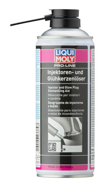 LIQUI MOLY Pro-Line Injektoren- und Glühkerzenlöser, Dose Aerosol, VE: 0,4 Liter, 3379