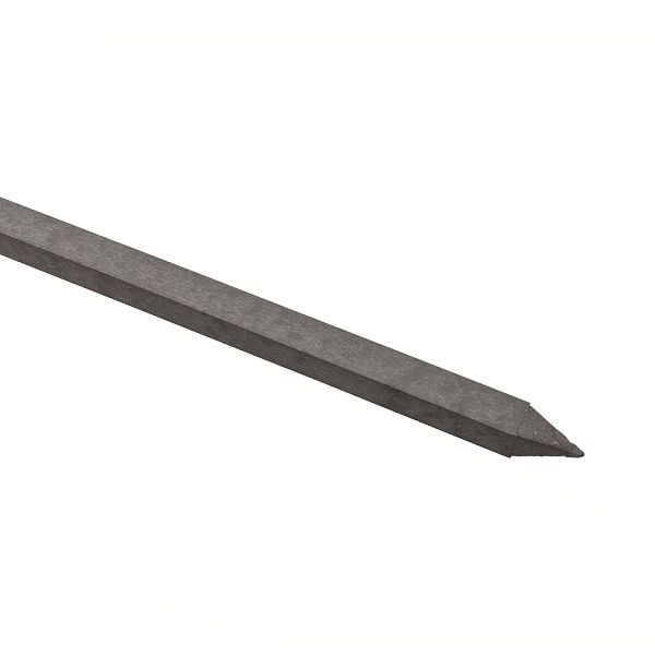 Growi Recycling KS-Zaunpfähle 9 x 9 x 225 cm, eckig mit Spitze, Farbe: grau, VE: 10 Stück, 10052990