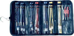 Busching Y-Prüfkabel-Satz 15-teilig mit ATC-Prüfadapter, Y-Prüfkabel je 2 x 0,6/0,8/1,2/2,0/2,5/3,0/5,0mm, 100966