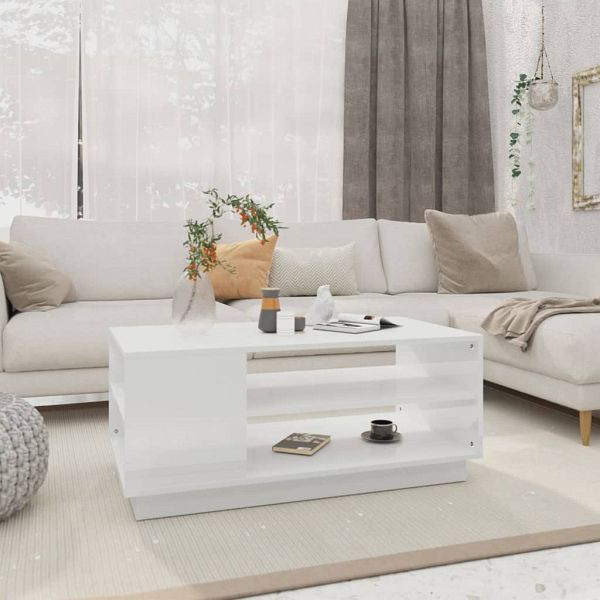 vidaXL Couchtisch Weiß 102x55x43 cm Holzwerkstoff, 810280