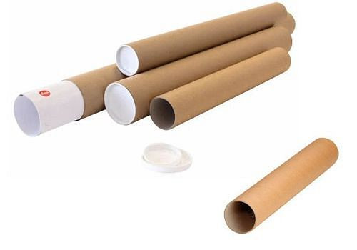 DENIOS Versandrohre mit 60 mm Durchmesser, Länge 430 mm, für Format A2, VE: 20 Stück, 299470