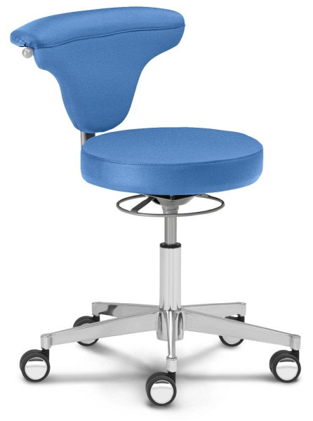 Deskin Drehstuhl MED COMFORT, Blau, 610 x 610 x 720 mm, 346754