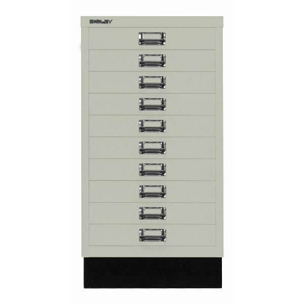 Bisley MultiDrawer™, Inkl. Sockel, DIN A3, 10 Schubladen, 665 regent, L29A310S665