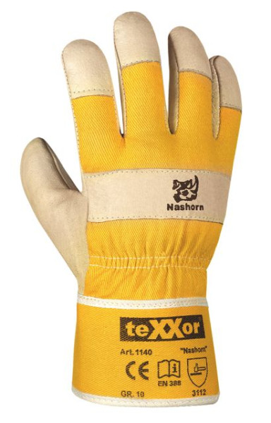 teXXor Schweinsvollleder-Handschuhe "NASHORN", VE: 120 Paar, 1140