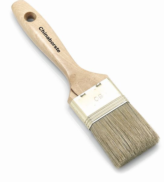 Nölle Maler-Lackierpinsel 10. Stärke 1,5", helle Borstenmischung, 1,5" = 40 mm, Borstenlänge 50 mm, Zwinge vermessingt, VE: 12 Stück, 55240