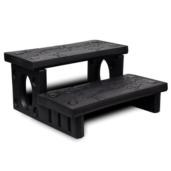 vidaXL Whirlpooltreppe Schwarz, 90717