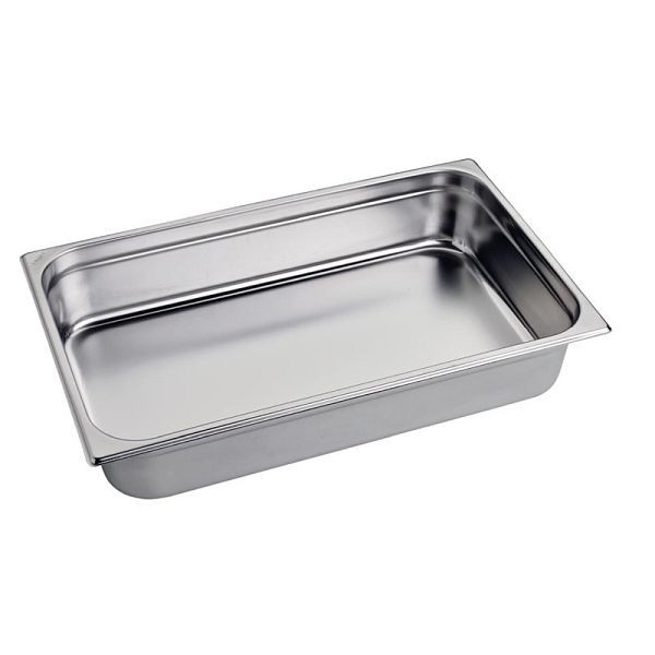 Gastro M Edelstahl GN-Behälter 10cm GN1/1, verstärkte Kanten, GR726