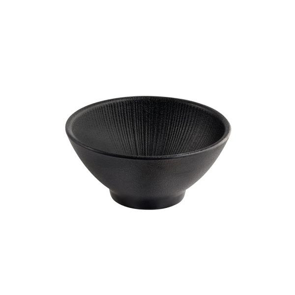 APS Schale/ Obstschale/ Müslischale NERO - Melamin, Ø 13 cm, 0,3 Liter, schwarz, stapelbar, spülmaschinengeeignet, 85287